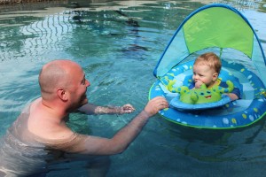 Loving my first dip in the pool!