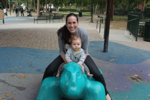 Mommy and Theo at the Park