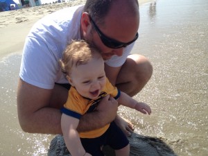 Theo loves the beach!