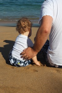 Daddy and Theo - Beach Buddies